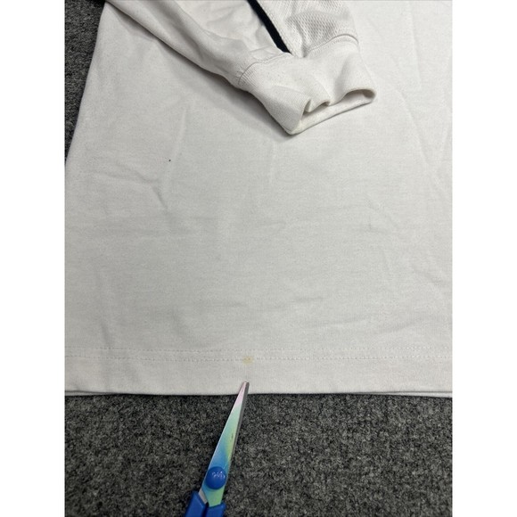 Vintage Lee Sport NHL Detroit Red Wings White V-Neck Spellout Sweatshirt Size XL - Picture 4 of 10